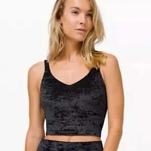 lululemon holiday limited edition velvet black align tank size 6 sold out $88